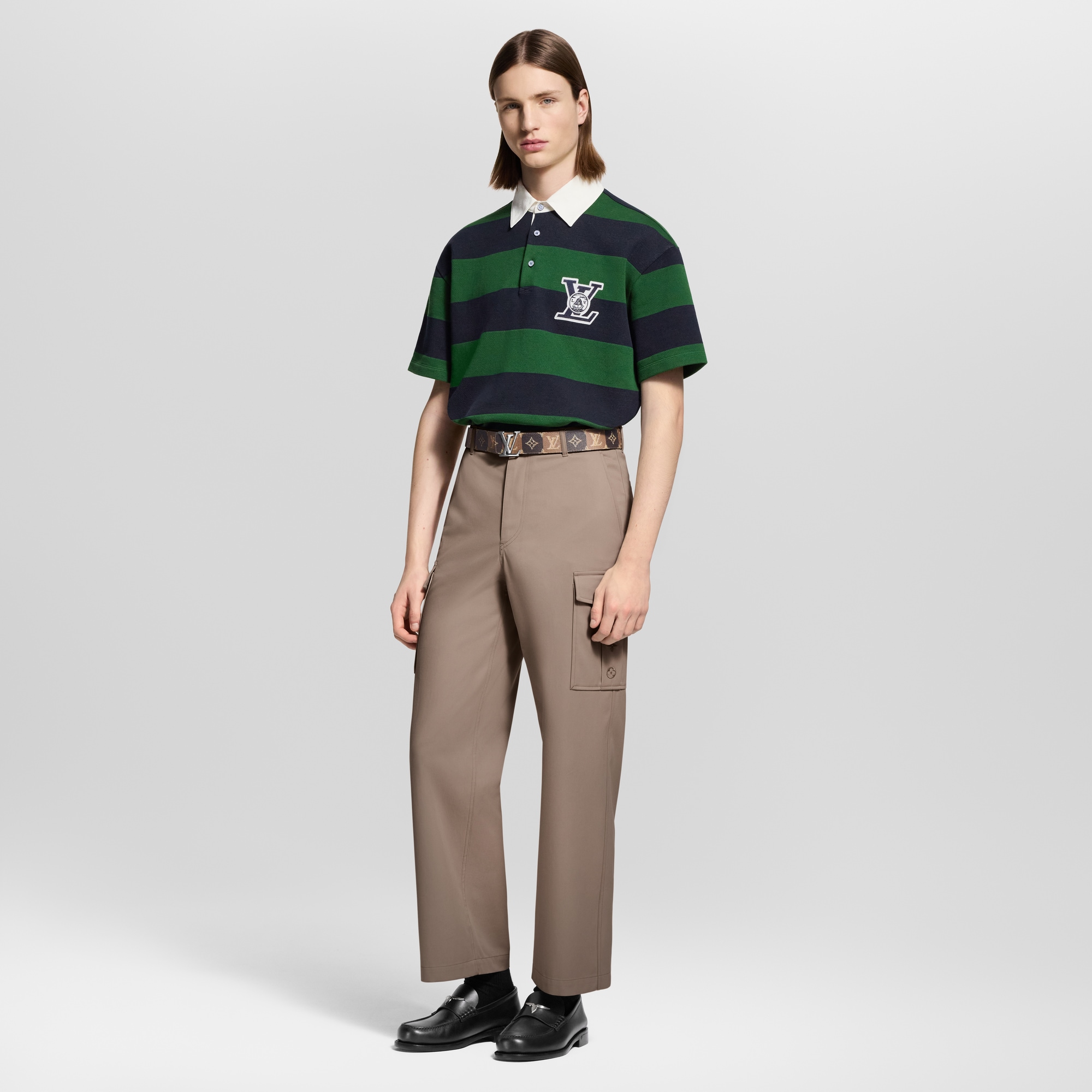Striped Short-Sleeved Polo Shirt - Ready-to-Wear | LOUIS VUITTON